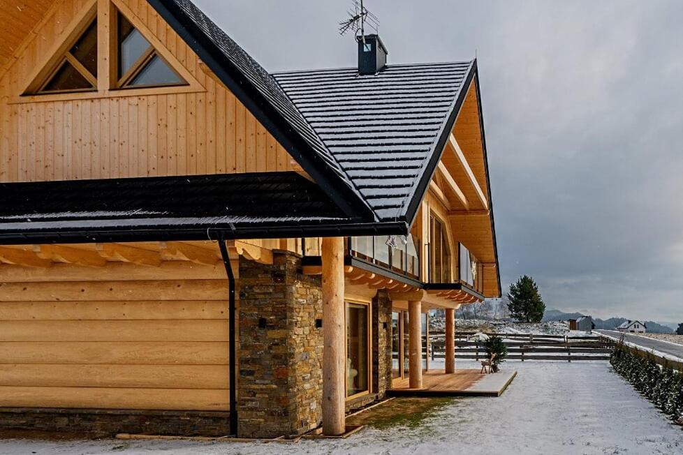 Вилла Eco Dom Z Sauna- Pasja II View,Lake & Ski Клюшковце Экстерьер фото